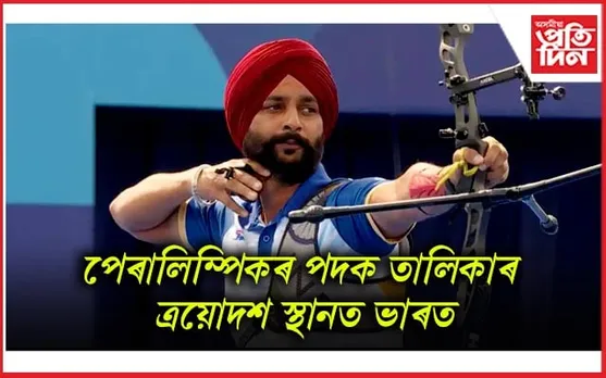পেৰিছ পেৰালিম্পিকত হৰবিন্দৰ সিঙৰ স্বৰ্ণপদক অৰ্জন